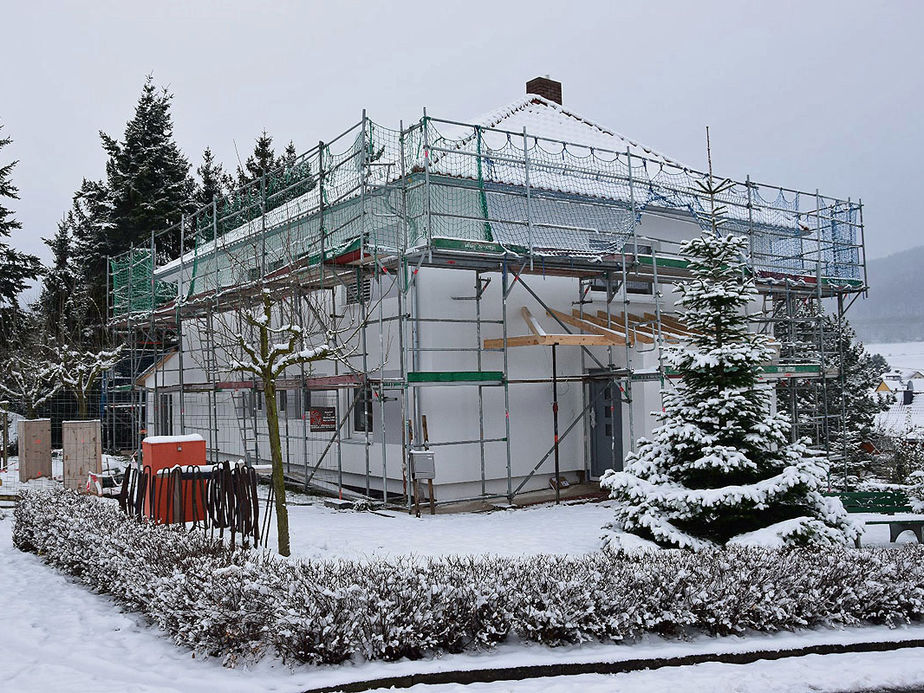 Renovierungsarbeiten am Pfarrhaus der Katholischen Kirchengemeinde Zierenberg